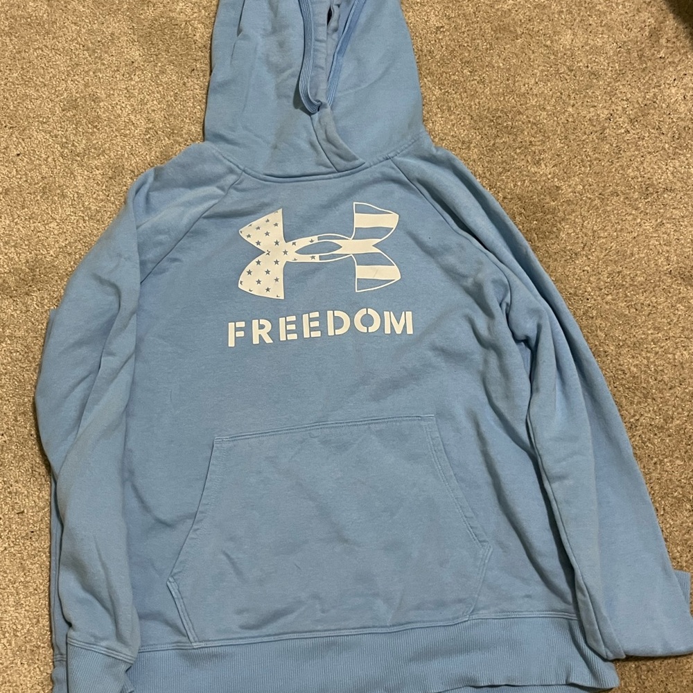 Under Armour Light Blue Pullover Hoodie